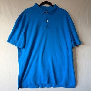 Nautica Mens Classic Fit Cotton Polo Tee Size XL Blue Casual Office Work Career